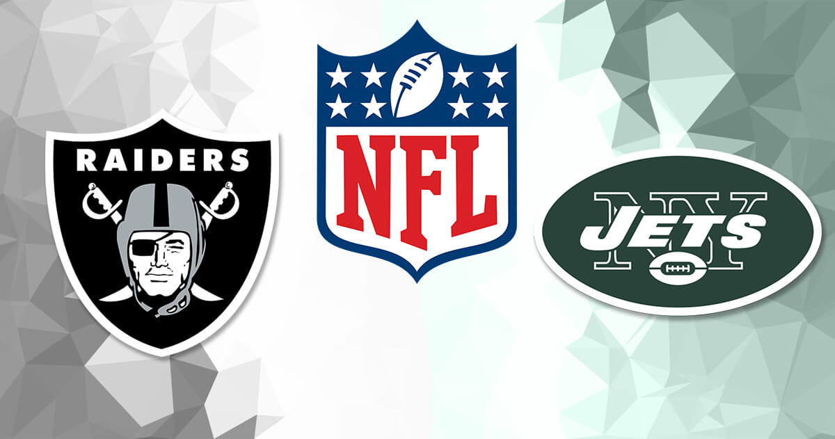 Oakland Raiders vs New York Jets Logos - NFL Logo