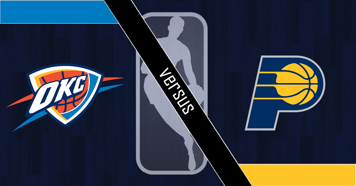 Oklahoma City Thunder vs Indiana Pacers Logos - NBA Logo