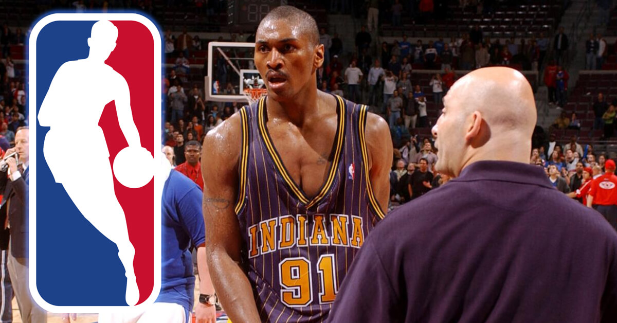 Ron Artest After Brawl Between Indiana Pacers and Detroit Pistons