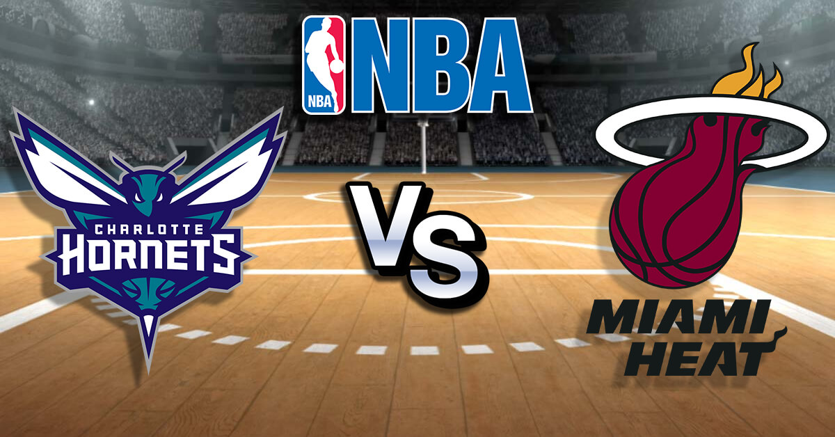 Charlotte Hornets Vs Miami Heat NBA Logo