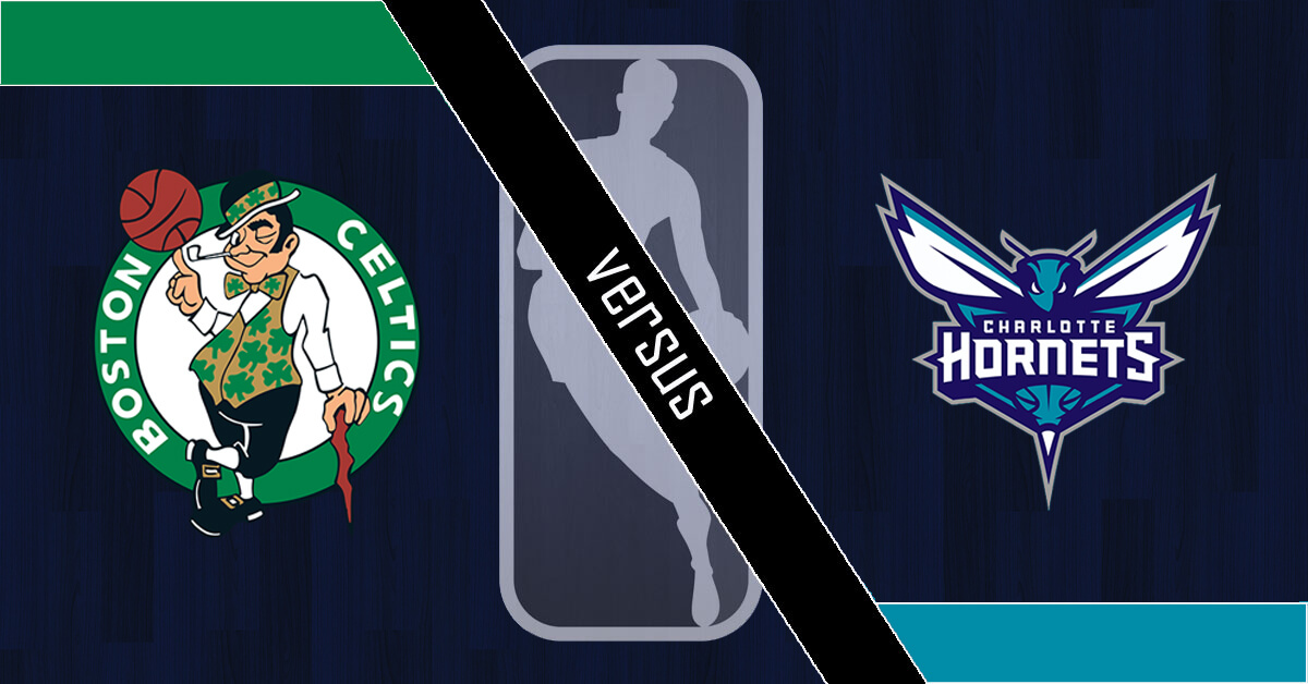 Boston Celtics vs Charlotte Hornets Logos - NBA Logo