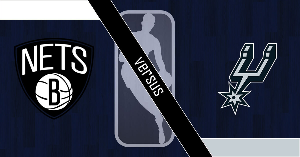 Brooklyn Nets vs San Antonio Spurs Logos - NBA Logo