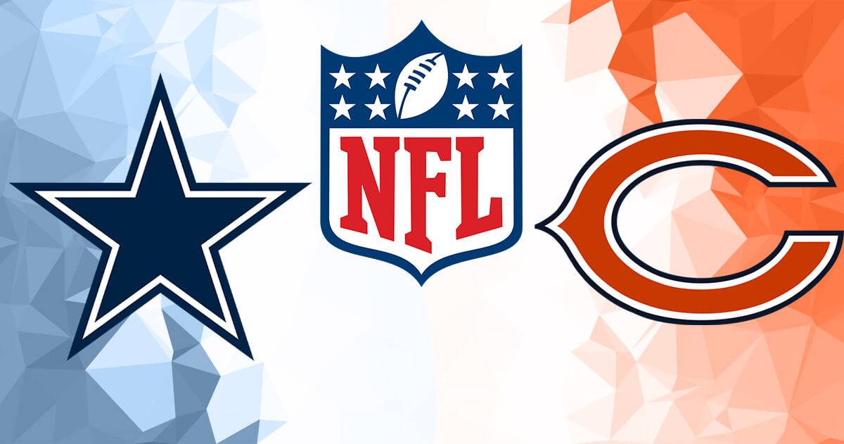 Dallas Cowboys vs Chicago Bears Logos - NFL Logo