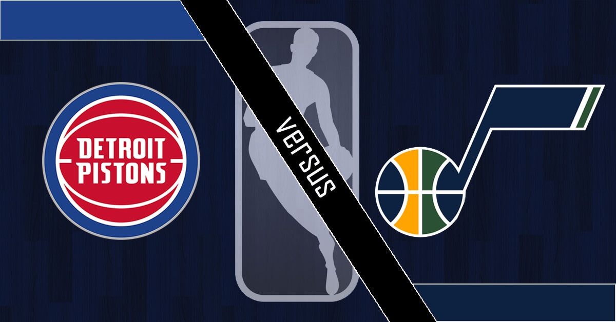 Detroit Pistons vs Utah Jazz Logos - NBA Logo