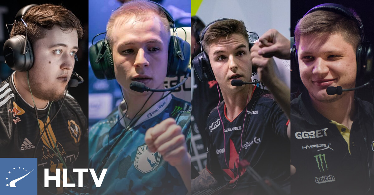 Esports Players S1mple, ZywOo, Device and EliGE - HLTV Logo