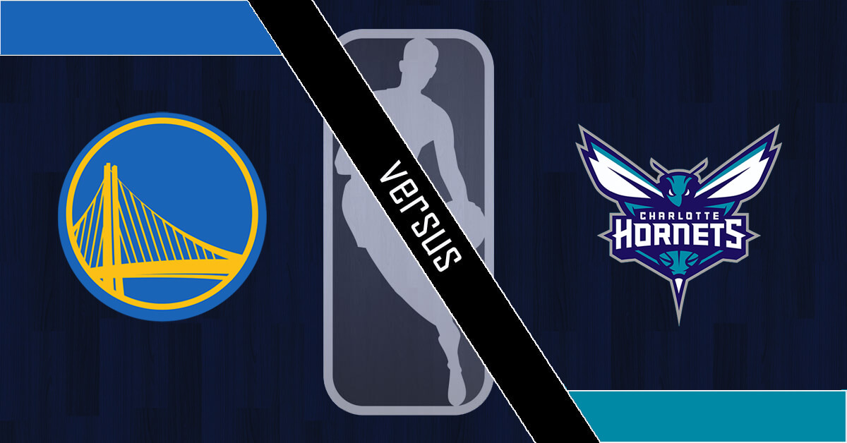 Golden State Warriors vs Charlotte Hornets Logos - NBA Logo