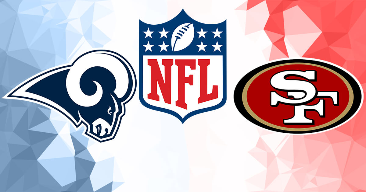 Los Angeles Rams vs San Francisco 49ers Logos - NFL Logo