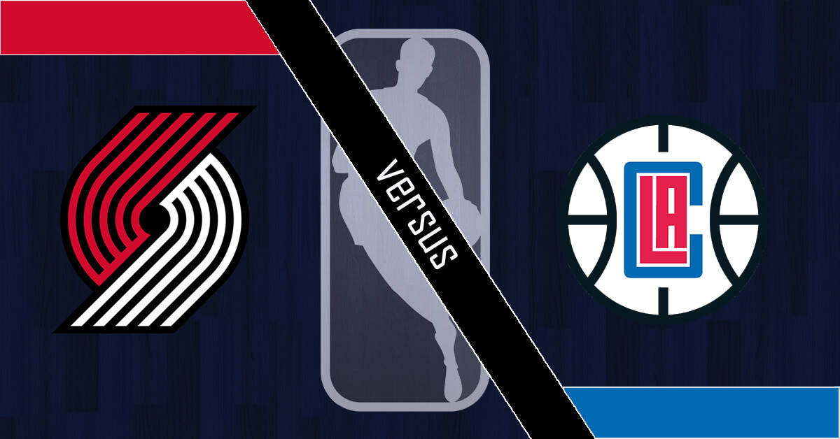 Portland Trail Blazers vs Los Angeles Clippers Logos - NBA Logo