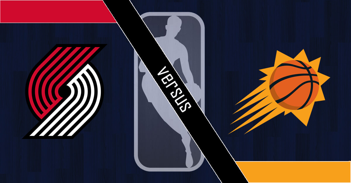 Portland Trail Blazers vs Phoenix Suns Logos - NBA Logo
