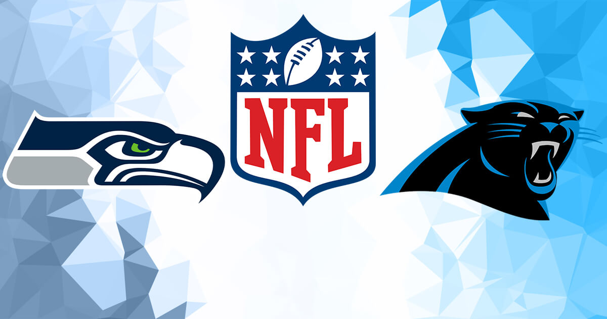 Seattle Seahawks vs Carolina Panthers Logos - NFL Logo