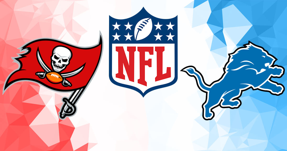Tampa Bay Buccaneers vs Detroit Lions Logos - NFL Logo