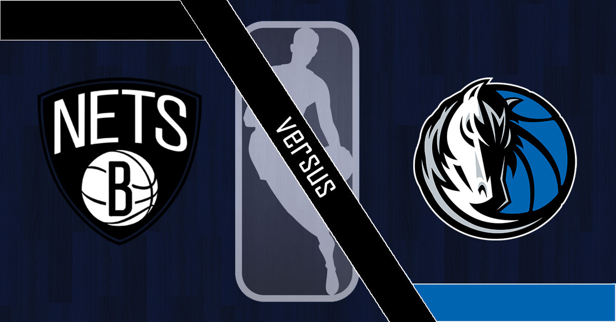 Brooklyn Nets vs Dallas Mavericks Logos - NBA Logo