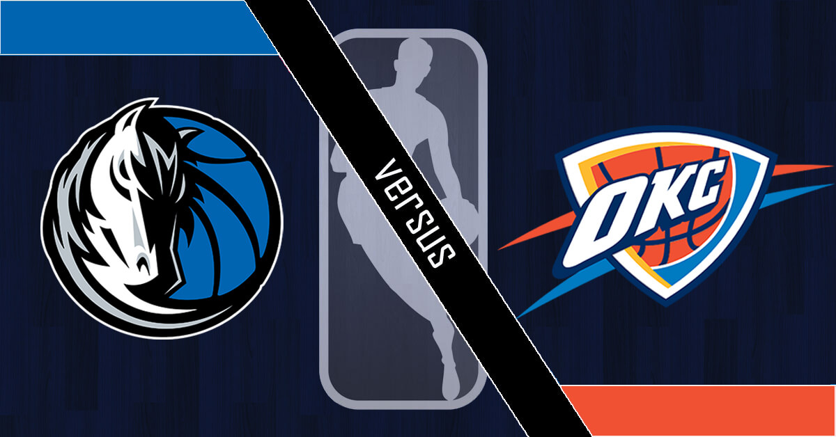 Dallas Mavericks vs Oklahoma City Thunder Logos - NBA Logo
