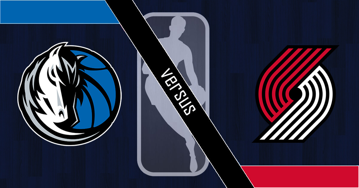 Dallas Mavericks vs Portland Trail Blazers Logos - NBA Logo