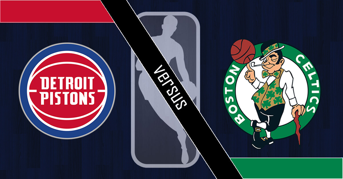 Detroit Pistons vs Boston Celtics Logos - NBA Logo