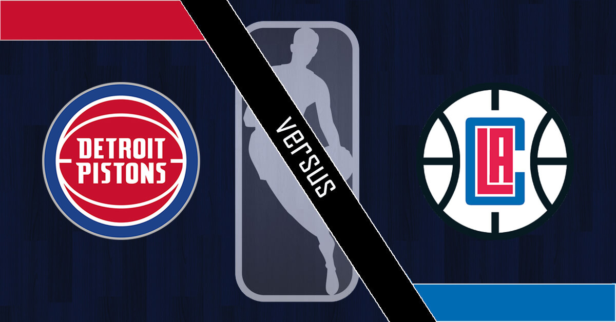 Detroit Pistons vs Los Angeles Clippers Logos - NBA Logo