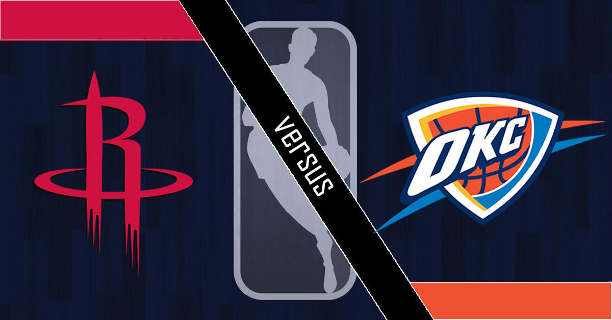Houston Rockets vs Oklahoma City Thunder Logos - NBA Logo