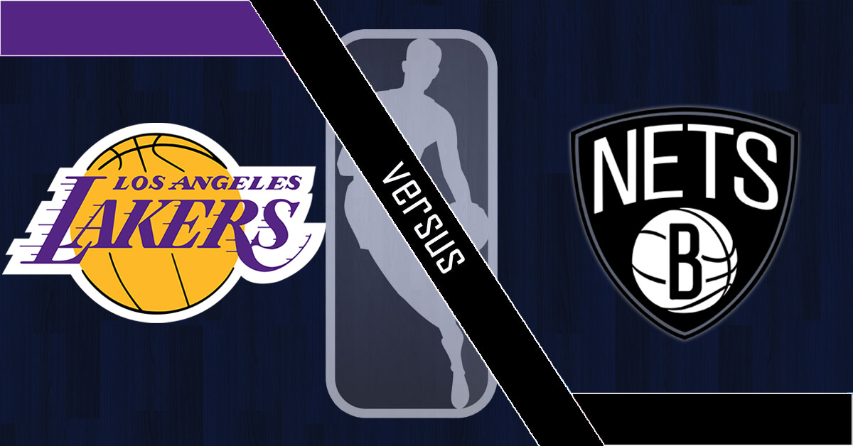 Los Angeles Lakers vs Brooklyn Nets Logos - NBA Logo