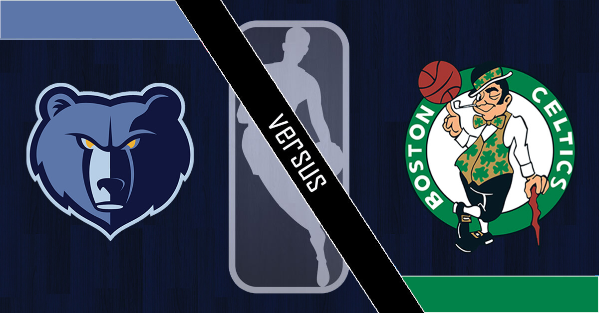 Memphis Grizzlies vs Boston Celtics Logos - NBA Logo