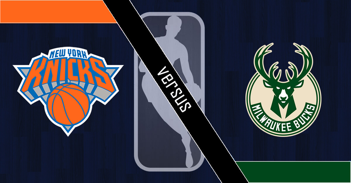 New York Knicks vs Milwaukee Bucks Logos - NBA Logo
