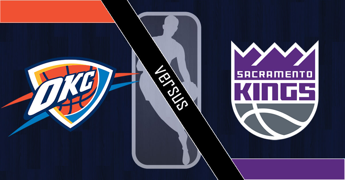 Oklahoma City Thunder vs Sacramento Kings Logos - NBA Logo