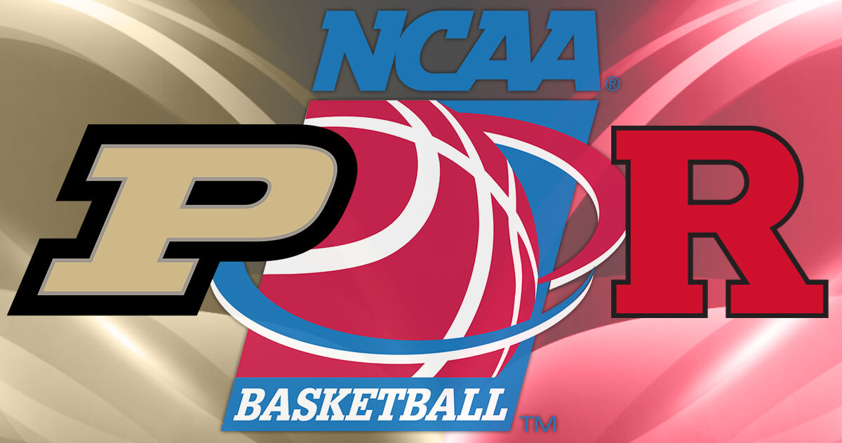 Purdue vs Rutgers Logos - NCAA Basketball Logo