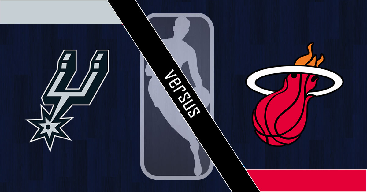 San Antonio Spurs vs Miami Heat Logos - NBA Logo