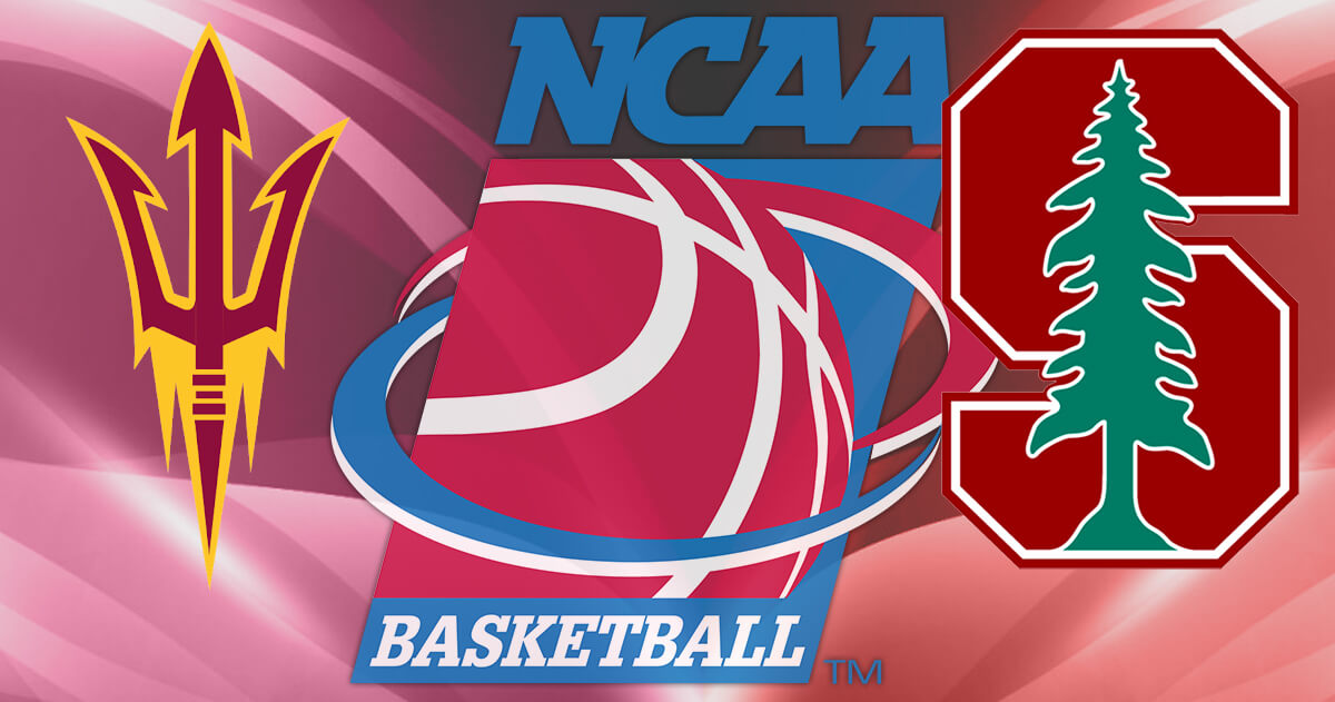 Arizona State Sun Devils vs Stanford Cardinal Logos - NCAA Basketball Logo
