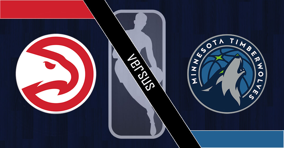 Atlanta Hawks vs Minnesota Timberwolves Logos - NBA Logo