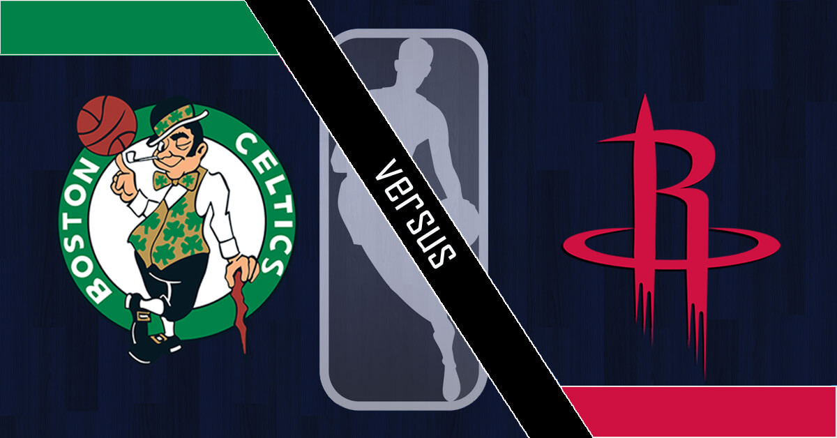Boston Celtics vs Houston Rockets Logos - NBA Logo