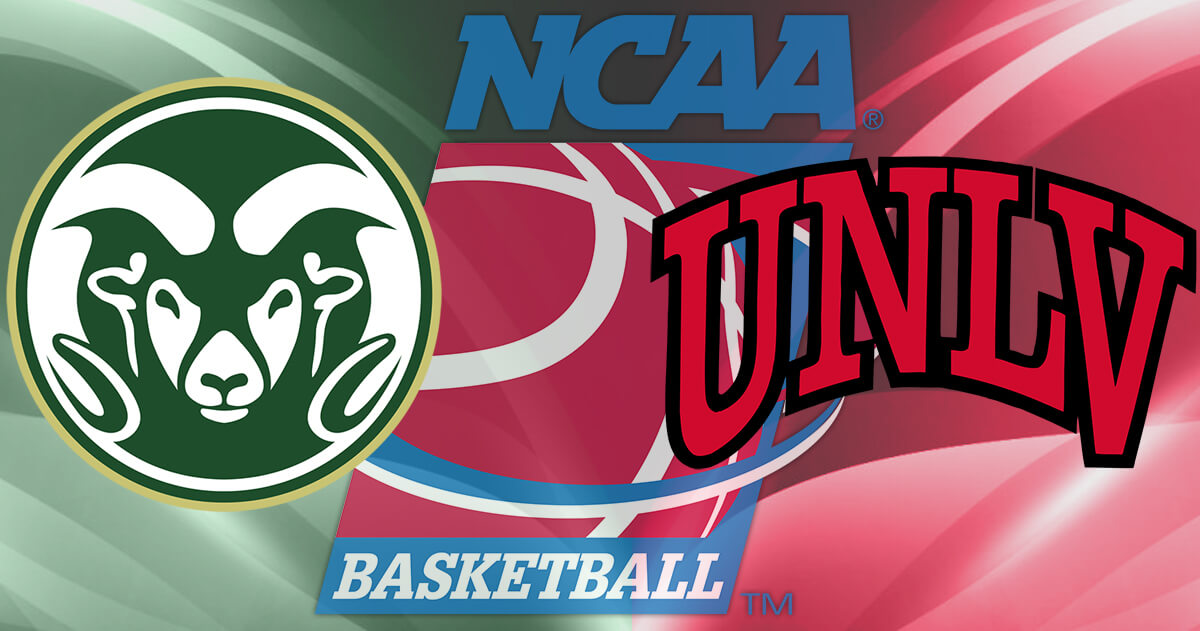 Colorado State vs UNLV Logos - NCAA Basketball Logo