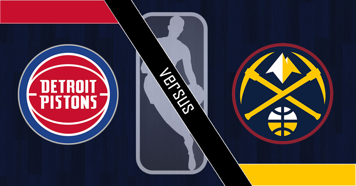 Detroit Pistons vs Denver Nuggets Logos - NBA Logo