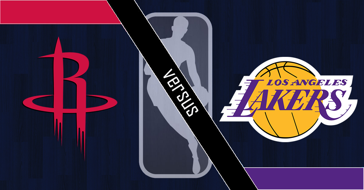Houston Rockets vs Los Angeles Lakers Logos - NBA Logo