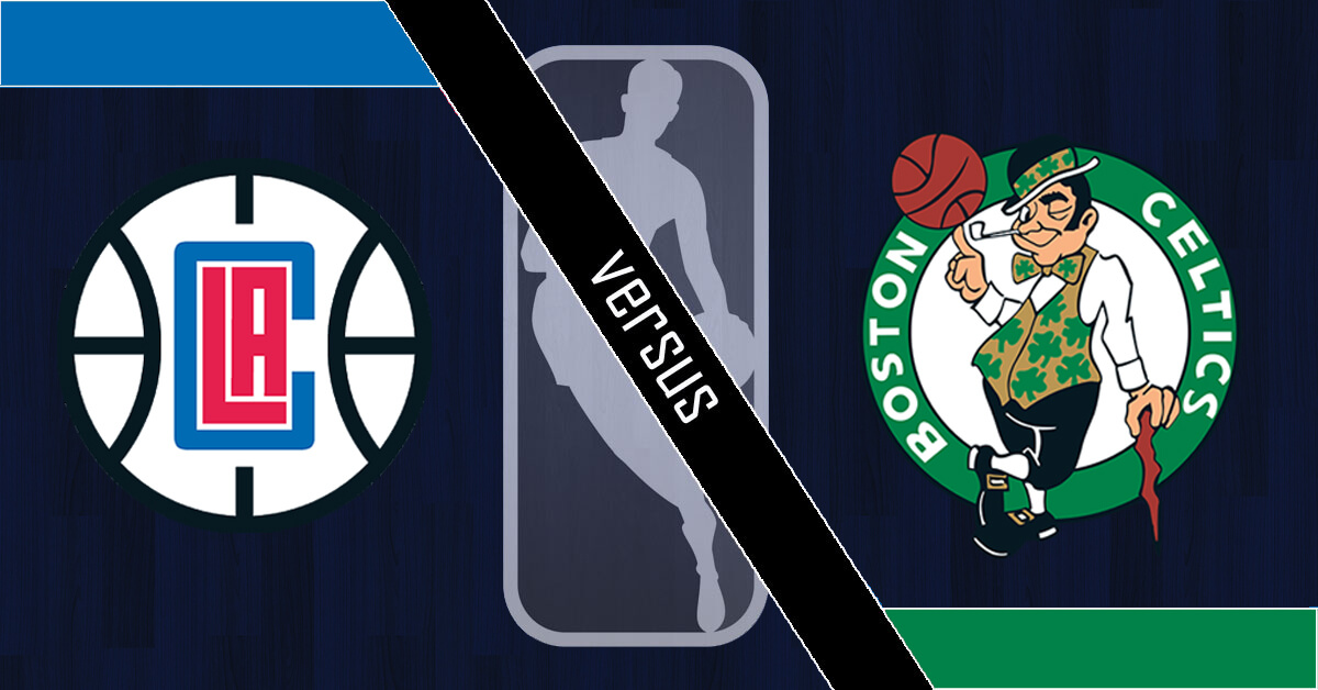 Los Angeles Clippers vs Boston Celtics Logos - NBA Logo