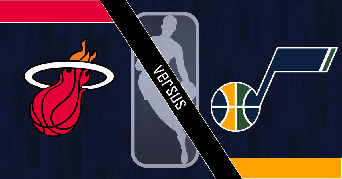 Miami Heat vs Utah Jazz Logos - NBA Logo