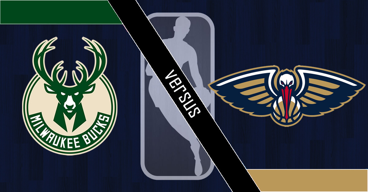 Milwaukee Bucks vs New Orleans Pelicans Logos - NBA Logo