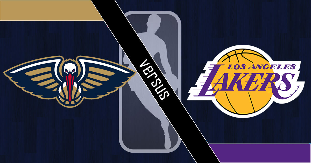 New Orleans Pelicans vs Los Angeles Lakers Logos - NBA Logo