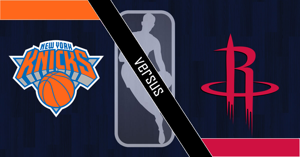 New York Knicks vs Houston Rockets Logos - NBA Logo