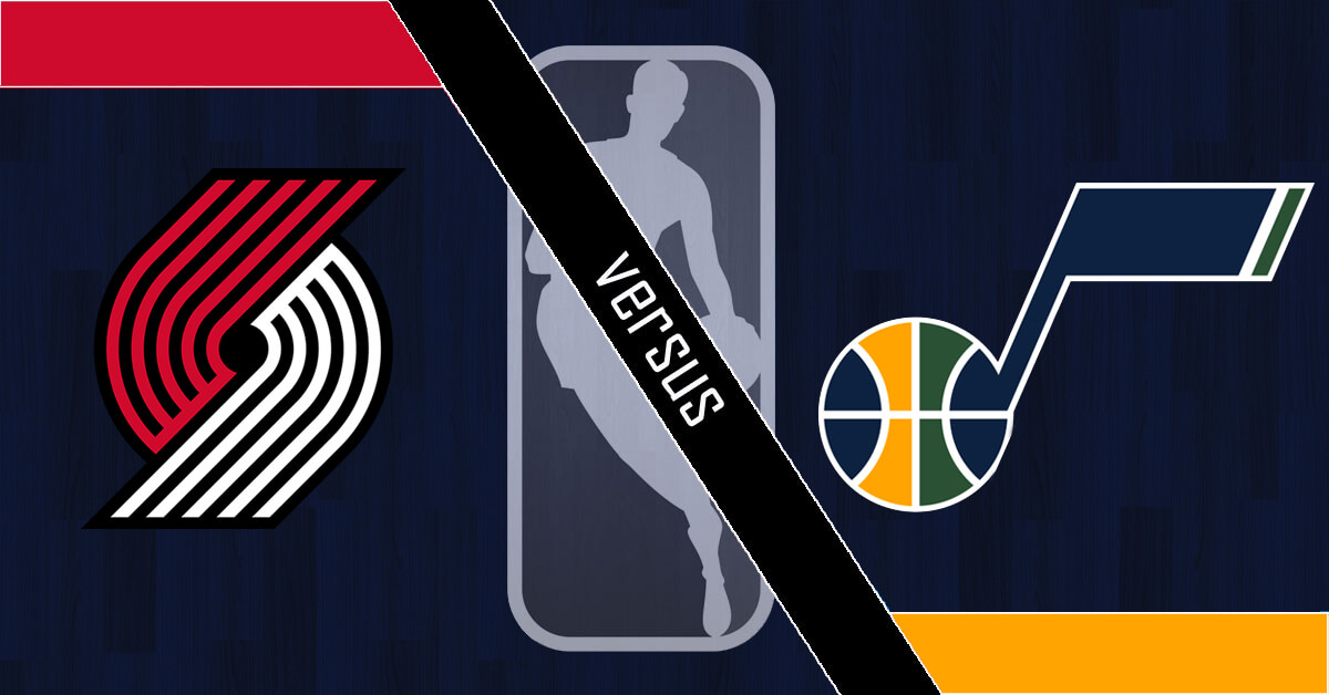 Portland Trail Blazers vs Utah Jazz Logos - NBA Logo