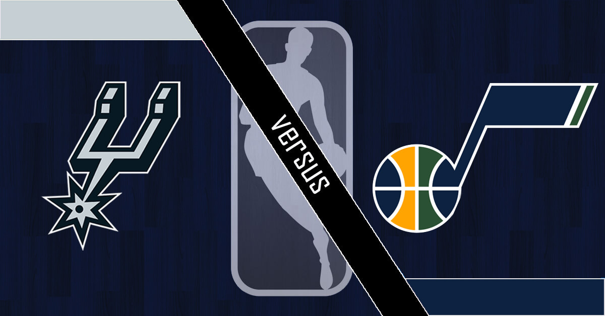 San Antonio Spurs vs Utah Jazz Logos - NBA Logo