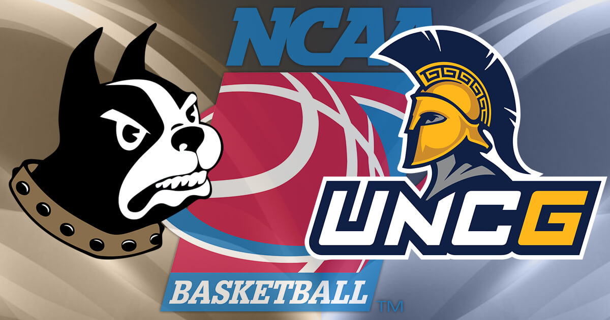 UNC Greensboro Spartans vs Wofford Terriers Logos - NCAA Basketball Logo