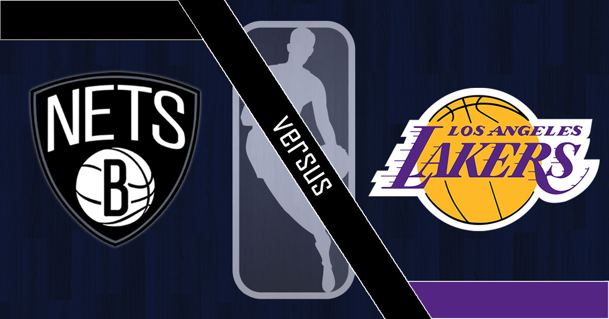 Brooklyn Nets vs Los Angeles Lakers Logos - NBA Logo