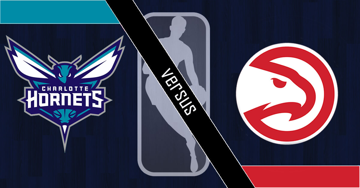 Charlotte Hornets vs Atlanta Hawks Logos - NBA Logo