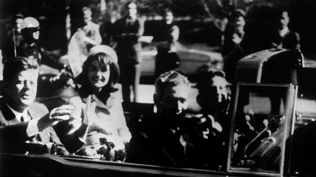 John F Kennedy and Jackie Kennedy on the Day of His Assassination