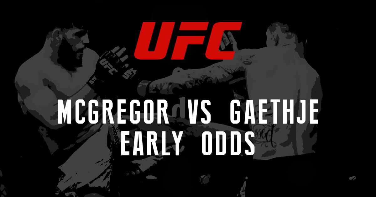 Mcgregor vs Gaethje - UFC Logo - MMA Fighters Background