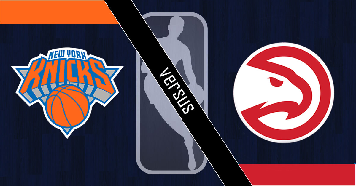 New York Knicks vs Atlanta Hawks Logos - NBA Logo