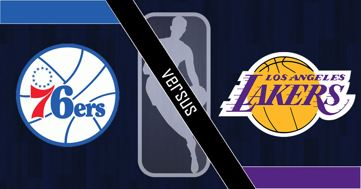 Philadelphia 76ers vs Los Angeles Lakers `Logos - NBA Logo