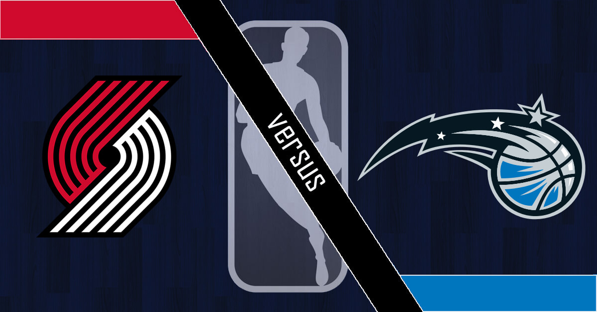 Portland Trail Blazers vs Orlando Magic Logos - NBA Logo