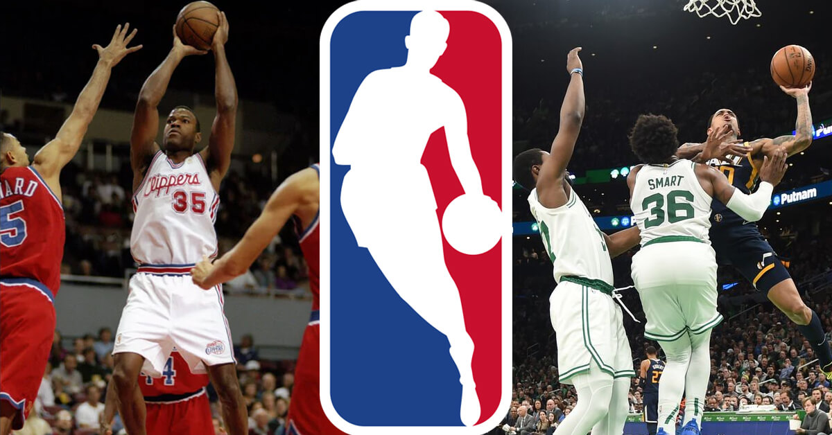 1996-97 Los Angeles Clippers and 2003-04 Boston Celtics - NBA Logo