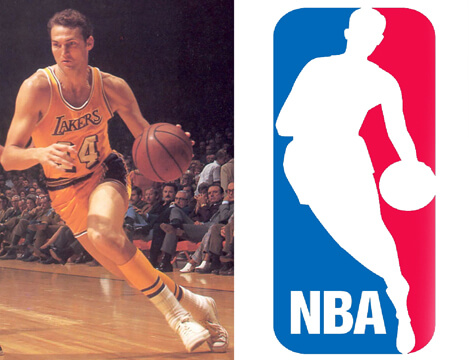 Jerry West Silhouette of the NBA Logo
